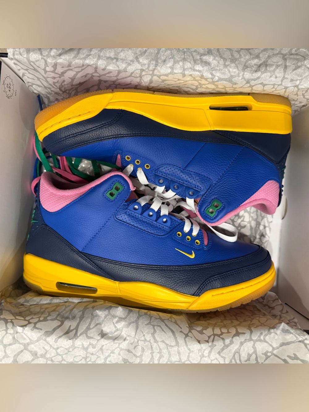 Air Jordan 3 Retro OG Brazil SP🔥🔥🔥+ Brand New Brasil Jordan T Shirt - Picture 4 of 16